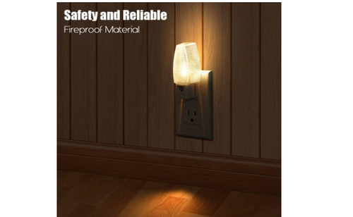 LED Night Light Dusk To Dawn Sensor Plug In Automatic Kids Safe Warm White 2700K - Picture 4 of 8