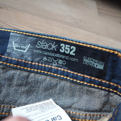 Care Label Slack 352 selvage jeans 12 oz denim selvedge italian W32 (s2) - 第 5/10 張圖片