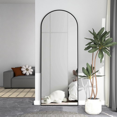 CASSILANDO Arched Full Length Mirror 162*53cm Arch Floor Mirror with Stand Large - Picture 30 of 34