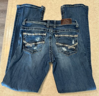 BKE Buckle Denim Payton Straight Leg Jeans Dark Wash Jeans Women s 27 Regular
