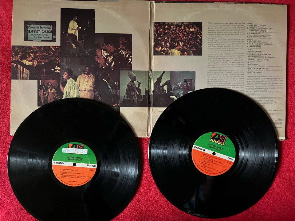 Aretha Franklin, Amazing Grace, 1972 Atlantic SD 2-906, Dbl. Lp. Gatefold VG - Image 3 of 3