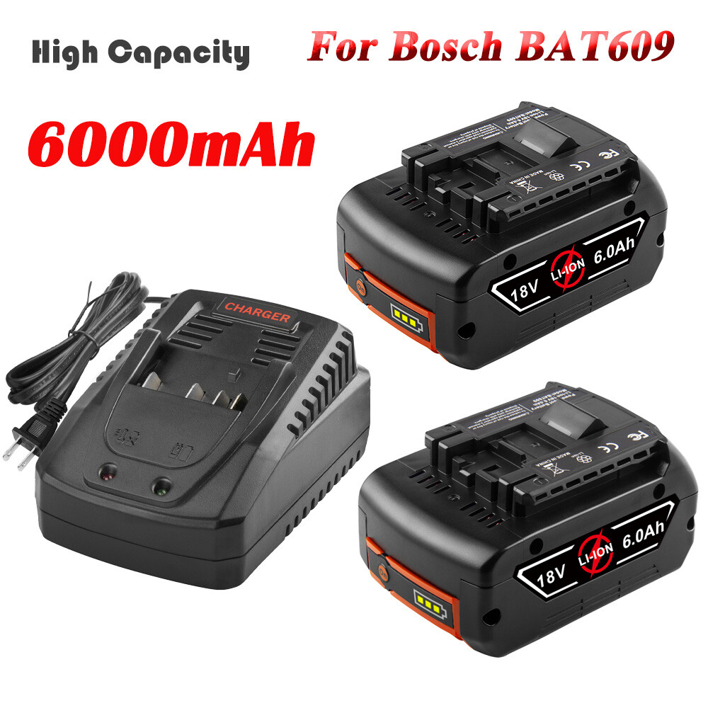 For Bosch 18V 6Ah BAT609 BAT621 BAT611 