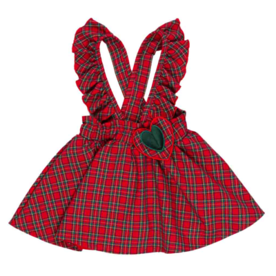 SALOPETTE SCOZZESE MEILISA BAI NEONATA BAMBINA 9/36 MESI FL4786