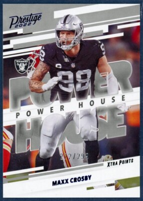 Maxx Crosby 2022 Prestige Power House Blue Xtra Points #PH-25 Raiders #d/249