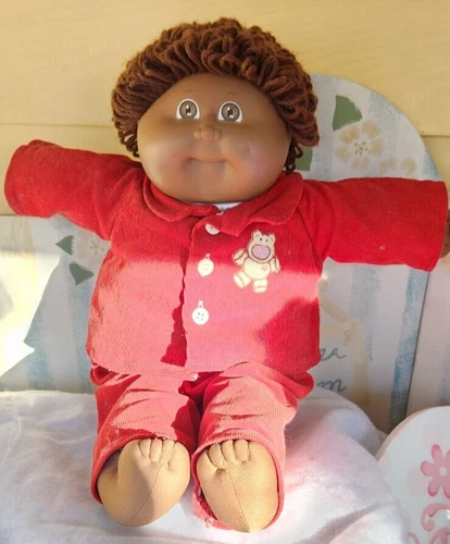 1984 Coleco Cabbage Patch Kids AA,  boy Doll Brown Hair & Eyes orig clothes