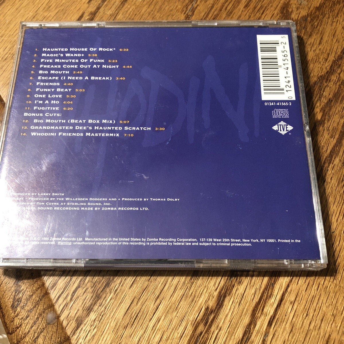 洋楽 Whodini The JIVE Collection Volume 1 CD 71N1OShfs3L.jpg