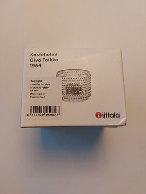 iittala Kastehelmi Kerzenhalter mattierte Farbe Oiva Toikka - NEU mit Box