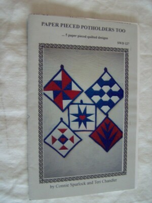 PLACEMATS and POTHOLDERS TOO QUILT PATTERN Pieced Blocks Wall Hanging Full Size