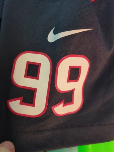 JJ Watt #99 Houstan Texans NFL Jersey Youth Large (7) Nike On Field Blue & Red - Picture 3 of 9