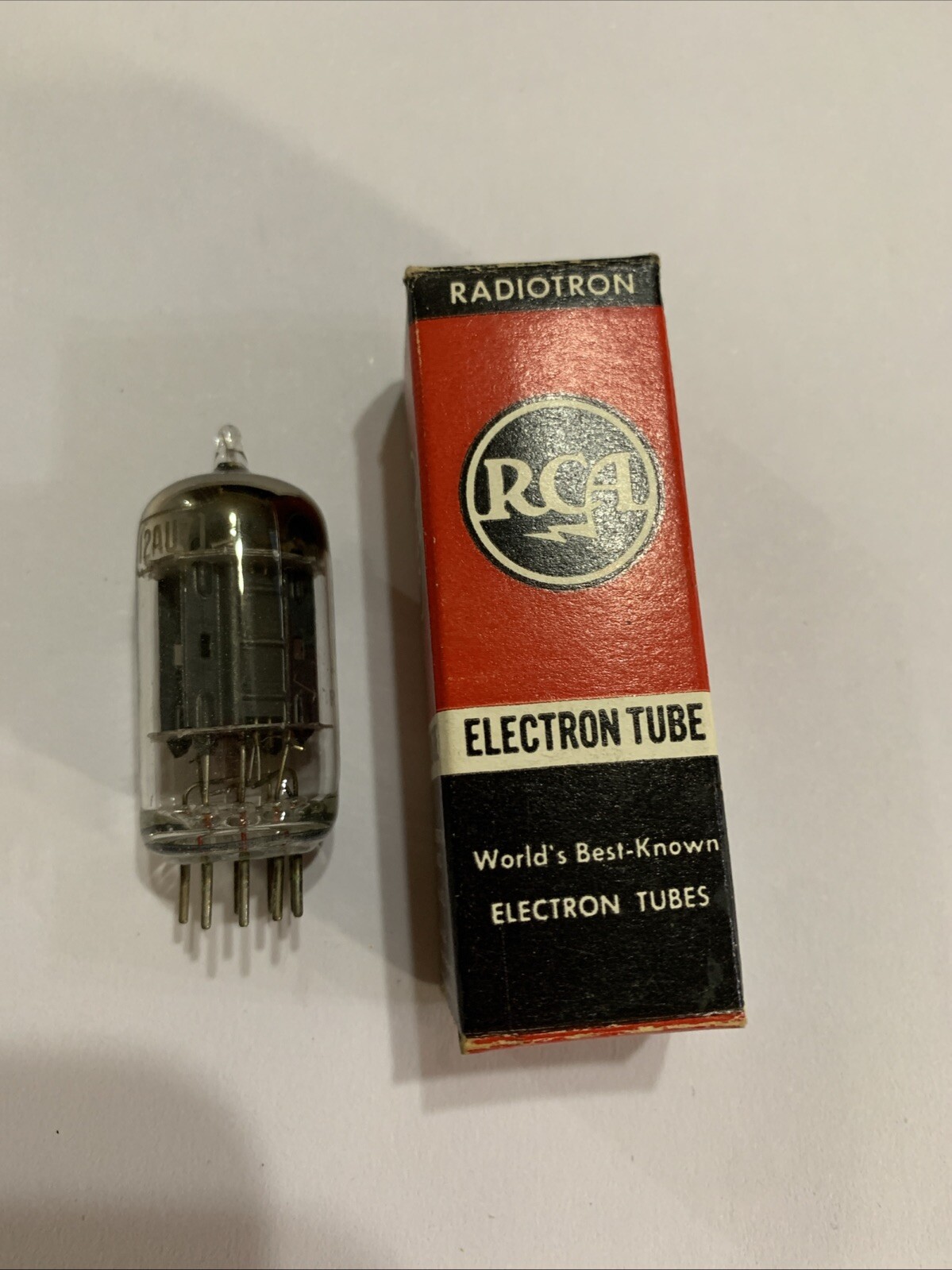 Vintage RCA Electron Vacuum Tube 12AU7 Untested