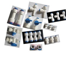 1/4"" 1/2"" 3/8"" Push Fit Rohrverschraubung Absperrventil, Ellbogen RO Aquarium