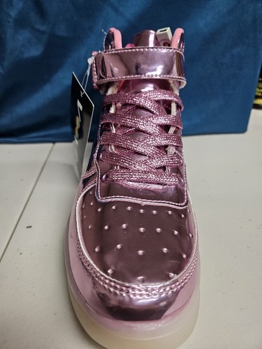 Voovix Kinder LED leuchtende Schuhe USB Aufladen blinkend High-Top GROSSE KINDER Größe 6  - Bild 8 von 19