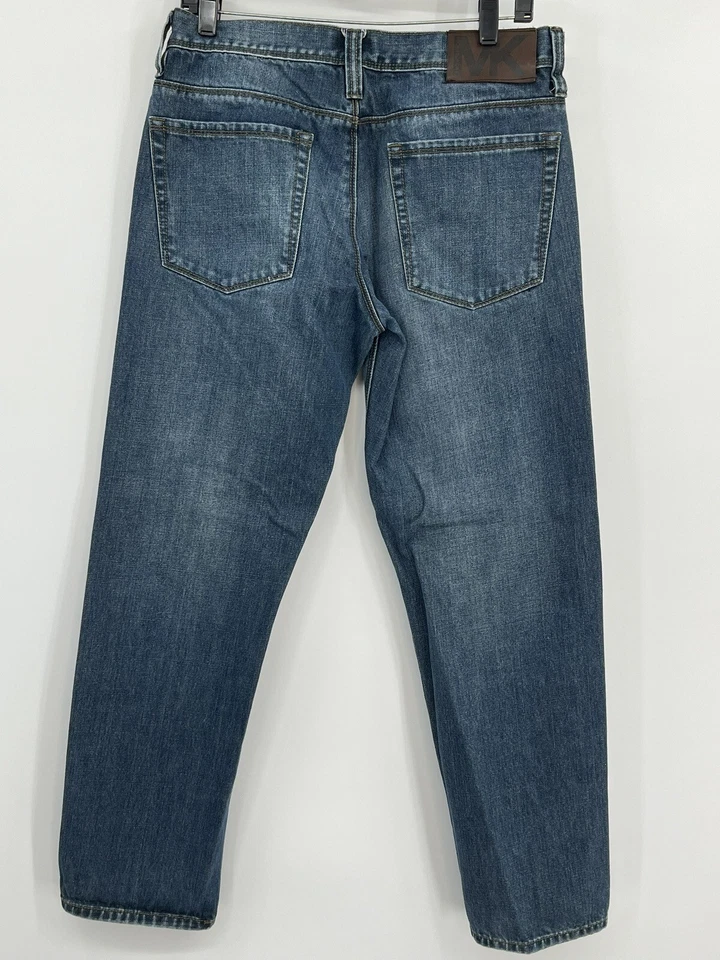 Michael Kors Jeans Mens 32 Blue 100% Cotton Straight Jeans 32 X 30 Casual Preppy - Image 2 of 4