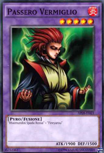 YU-GI-OH! AP08-IT021 Passero Vermiglio Comune Yugioh Italiano - Foto 1 di 1