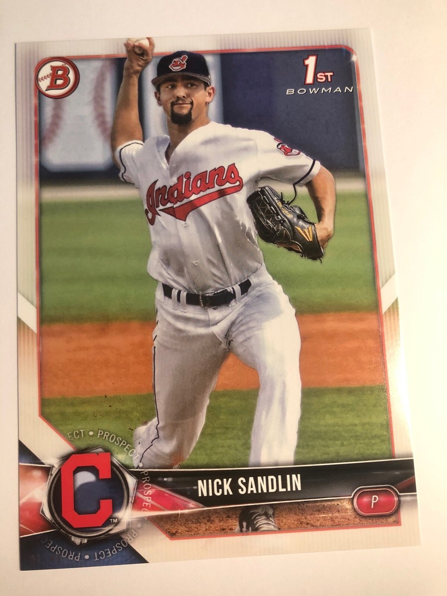 2018 Bowman Draft Jumbo 5x7 Nick Sandin Indians BD34 03/49 | eBay