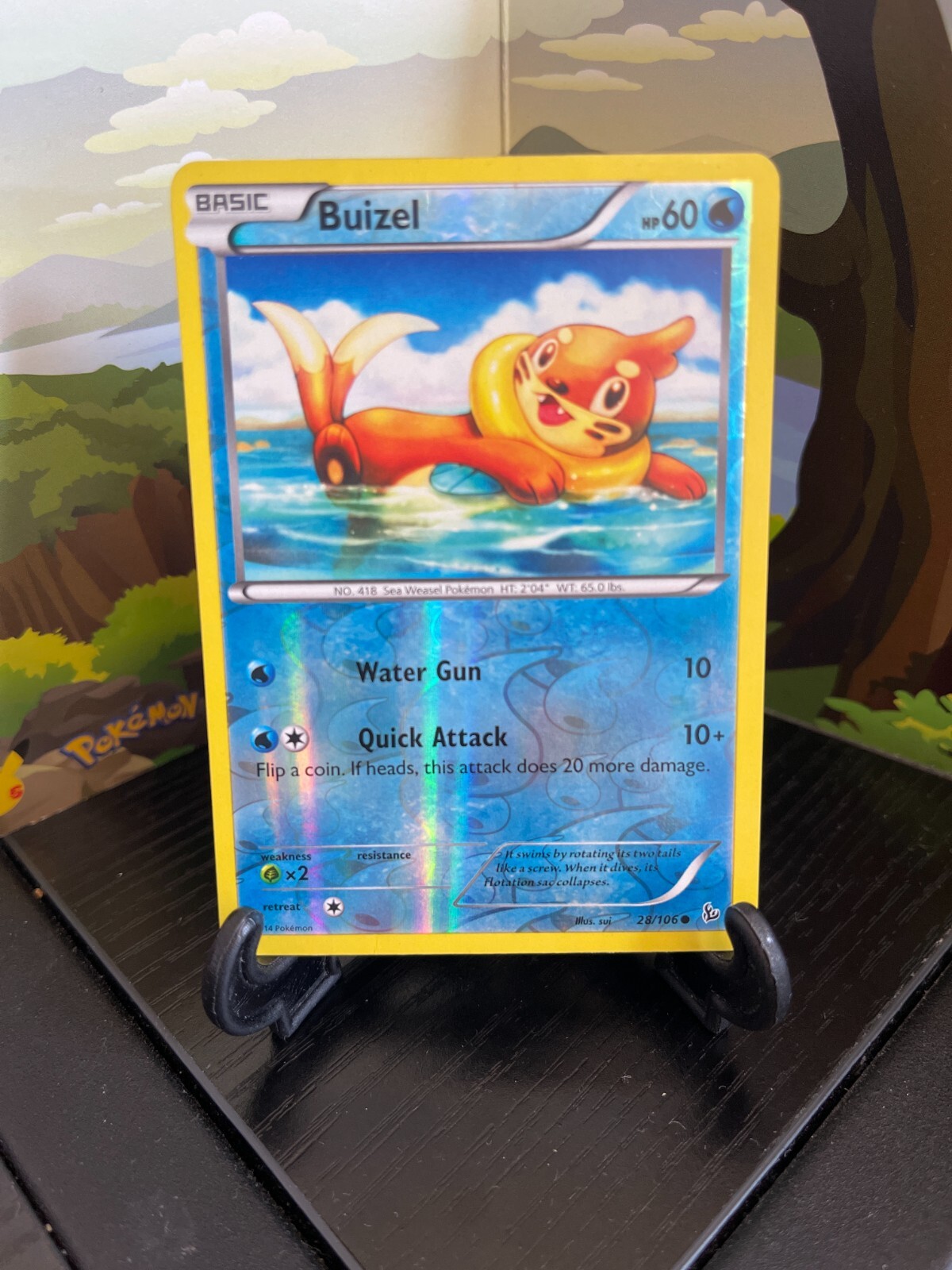 Buizel 28/106 - Flashfire - Common - Reverse Holo - Pokemon Card TCG - LP