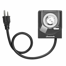 DEWENWILS Outdoor Outlet Light Timer Plug in Timer Switch for Christmas Lights
