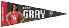 ALLISHA GRAY Atlanta Dream WNBA Premium Felt 12x30 Collectors PENNANT