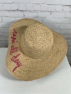 NWT Hatattack Authentic natural straw hat women’s Hat Attack Women main image 2