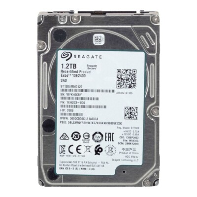 SEAGATE EXOS 1.2TB ST1200MM0129 10000U/min 256MB SAS-3 7mm 16GB