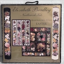 Elizabeth Bradley Needlepoint Seasonal Easter Bellpull Vintage 1997 Complete Kit