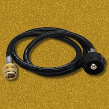 4FT Propane 1lb to 20lb Adapter Hose Converter for QCC1 / Type1 Tank,Gas Grill