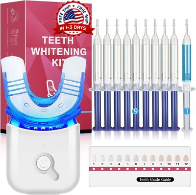 Kit de blanqueamiento de dientes con luz LED para dientes sensibles Nuevo