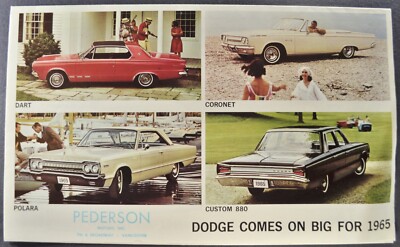 【激レア】Blur ブラー 歴代ツアーパンフレット 6冊セット 1965 Dodge Brochure Dart Coronet Polara Monaco 880 Wagon Nice