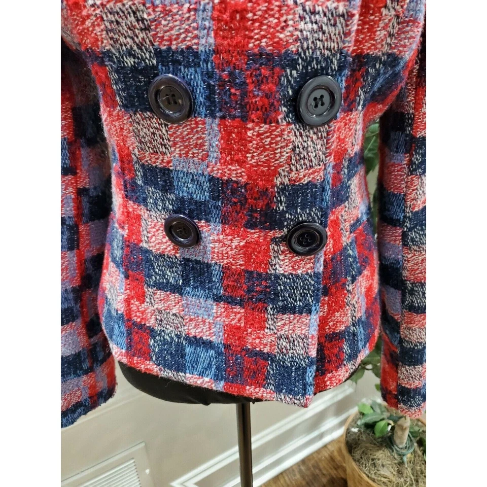 Abrigo Forever Twenty One Mujer Multicolor Poliéster y Acrílico Manga Larga Botón Foto 3 de 4