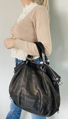 Ceinture En Cuir Noir Karen Millen - Taille 2 - Occasion Bon état - Style Chic