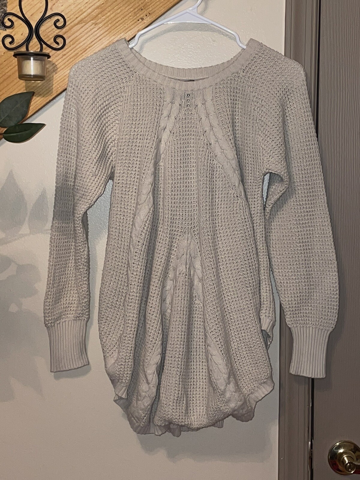 Agnes \u0026 Dora Sz Medium IvoryCable Knit 