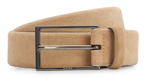 Tamaris Women's Leather Belt W85 Beige - Livraison Gratuite