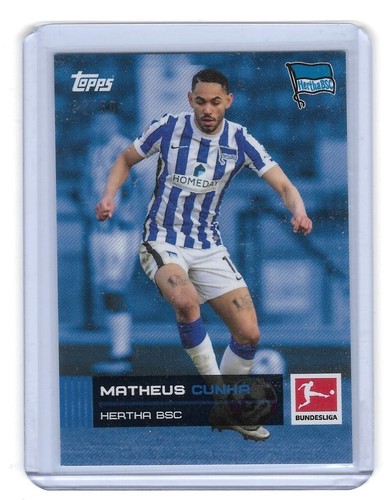 Topps Bundesliga Stars Of The Season 2020/21 Blue /50 Matheus Cunha Rookie