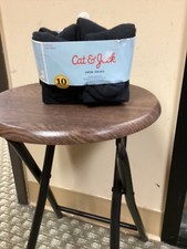 Youth NWOT "Cat Jack" 7 Pairs of blk crew socks. Shoe size S. 5.5-8.5