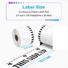 6 Rolls of DK-2205 Brother Compatible CONTINUOUS Label QL-500 QL-700 QL-710W