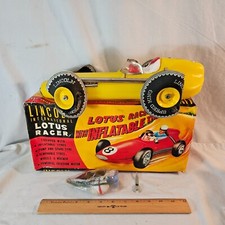 Rare MIB Early 1960's Lotus F1 Race Car 14" Long W Blow Up Tires Hong Kong