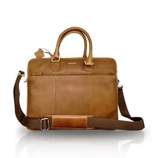 Adamonde Leather Laptop// Carry On Bag for Men and Women