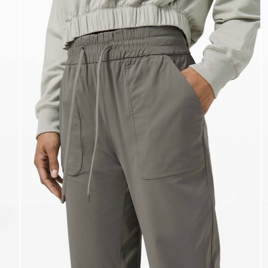 Lululemon Beyond the Studio Crop Grey Sage size 10