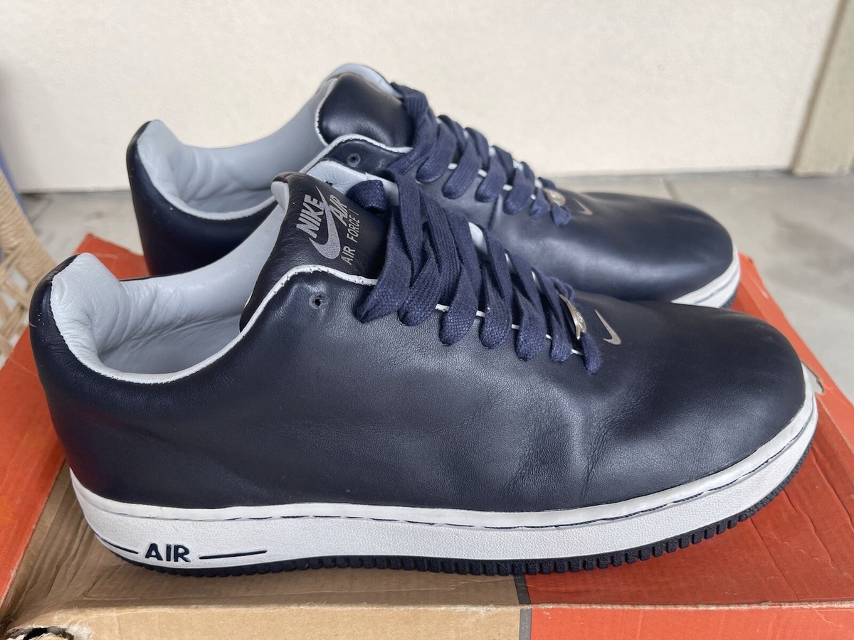 Nike Air Force 1 LTD Seamless Navy 309063-441 Mens Size 12 Pre-Owned No Box Nike Air Force 1 LTD Low Seamless for Sale | Authenticity  main image 2