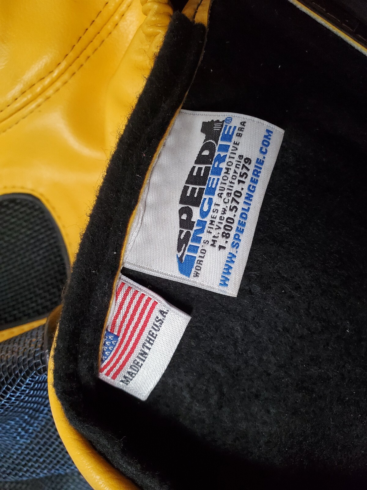 2005 2006 FORD GT GT40 SPEED LINGERIE FRONT NOSE BRA, thick yellow leather