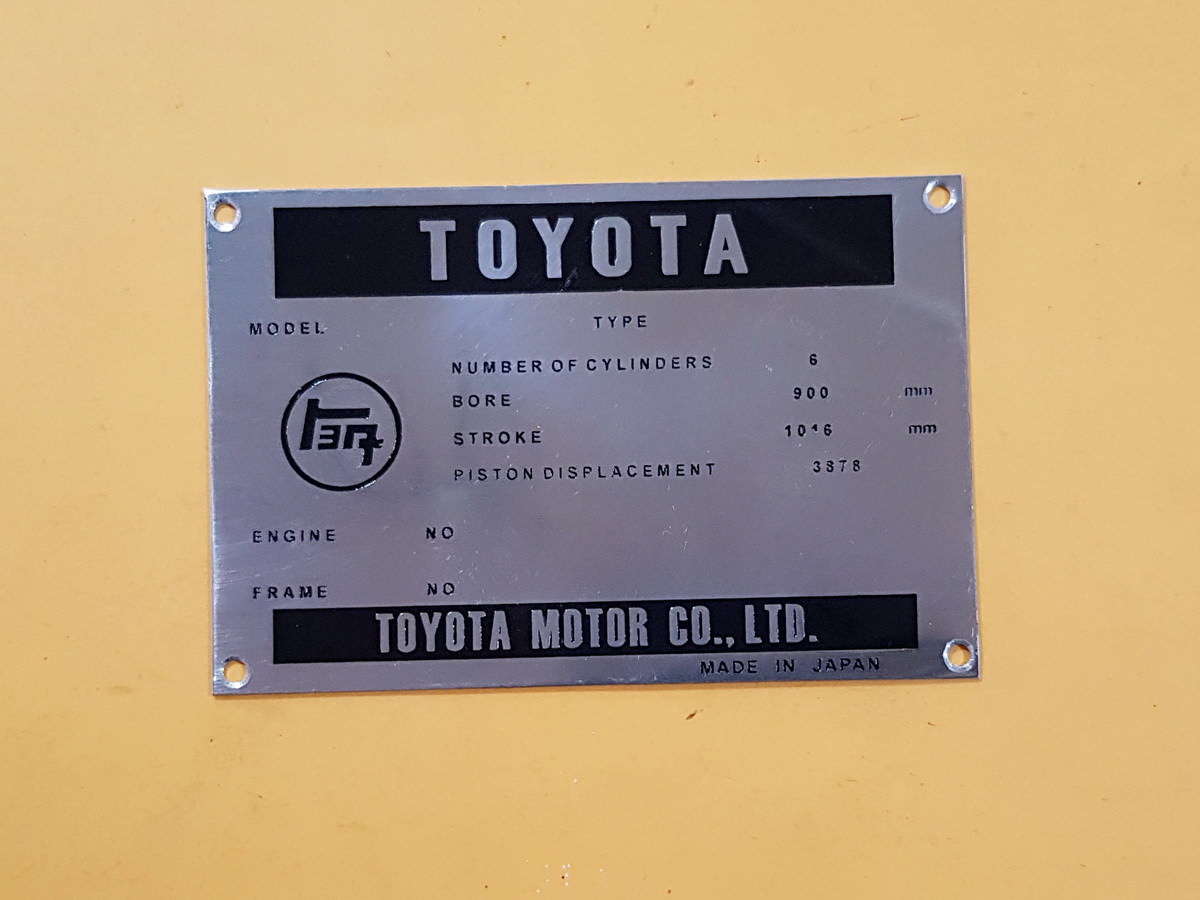 TOYOTA LAND CRUISER FJ40 FJ43 FJ45 FJ55 F ENGINE VIN MANUFACTURED