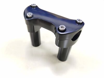 Black 4.5'' Handlebar Riser 1'' Top Clamp For Harley Softail Sportster Super Glide