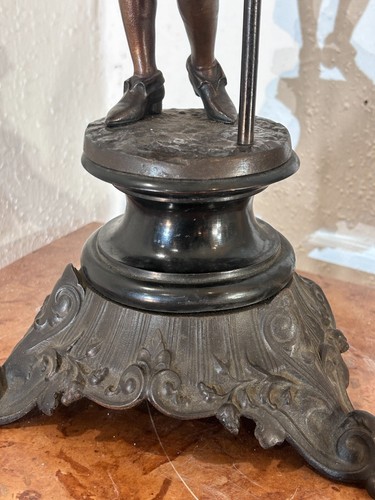 Historicism 1870-80 Romantic hero, candle holder - Picture 7 of 7