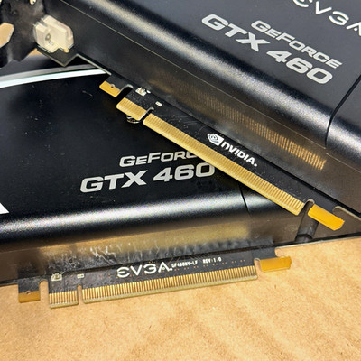 EVGA GeForce GTX 460 1GB GDDR5 SLI Pair   2x Graphics Cards   mini-HDMI DVI