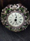Vintage small Scrollwork mantle clock by Shontek ornate — photo 2