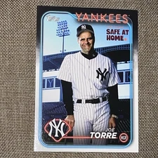 Joe Torre New York Yankees 2025 Topps Special Safe At Home Promo Baseball Card