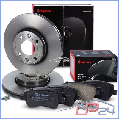 BREMBO COATED DISQUES+PLAQUETTES DE FREIN AVANT POUR RENAULT LOGAN 1 1.5 dCi 08- - Photo 1/4