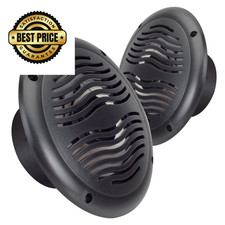 6.5  Water Resistant Speakers 2-Way for Marine, RVs,  Hot Tubs   Pair black