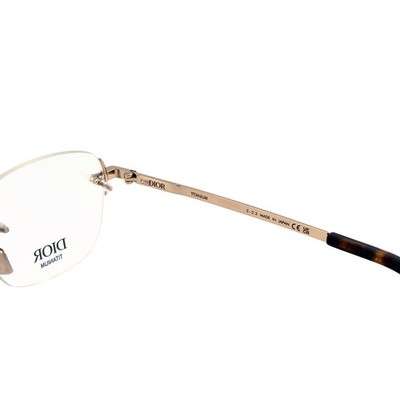 CHRISTIAN DIOR HOMME CD DIAMONDO S5U Gold Titanium Eyeglasses