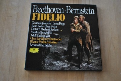 B Beethoven Bernstein Fidelio HARDCOVERBOX + BOOKLET NEAR MINT Vinyl LP-Box